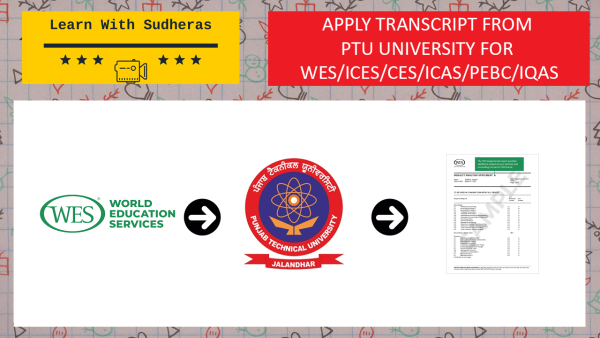 How To Apply Transcript From Punjab Technical University For WES ICES ...