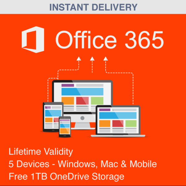 Get Office 365 with 1TB cloud in just 50 for lifetime 5 Devices